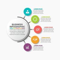 Presentation business infographic template vector