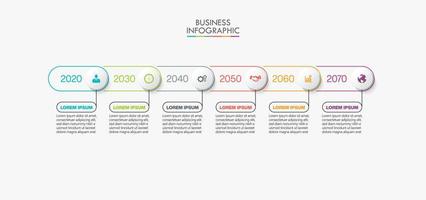 Presentation business infographic template vector