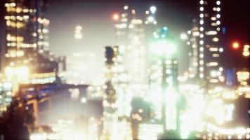 blurred abstract background lights cityscape view photo