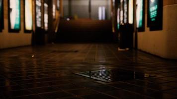 empty train station during the covid-19 pandemic photo