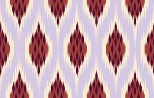 Ethnic abstract purple Seamless ikat pattern in tribal, folk embroidery, and Asia style. Aztec geometric art ornament print. Design for carpet, wallpaper, clothing, wrapping, fabric, cover. vector