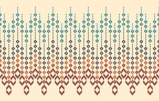 Ethnic abstract background. Seamless in tribal, folk embroidery, native ikat fabric. Aztec geometric art ornament print. Design for carpet, wallpaper, clothing, wrapping, textile, tissue, decorative vector