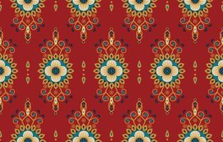 Ethnic abstract flower vector