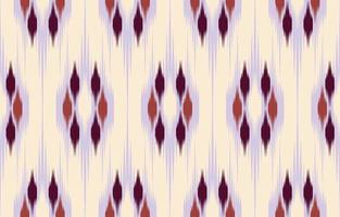 Ethnic abstract purple Seamless ikat pattern in tribal, folk embroidery, and Asia style. Aztec geometric art ornament print. Design for carpet, wallpaper, clothing, wrapping, fabric, cover. vector