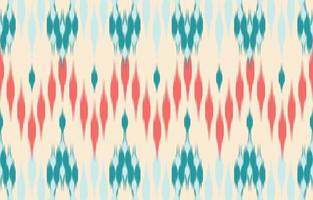 Beautiful Ethnic Ikat Pastel. Seamless pattern in tribal, folk embroidery, and Mexican style. Aztec geometric art ornament print.Design for carpet, wallpaper, clothing, wrapping, fabric. vector