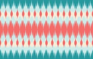 Beautiful Ethnic Ikat Pastel. Seamless pattern in tribal, folk embroidery, and Mexican style. Aztec geometric art ornament print.Design for carpet, wallpaper, clothing, wrapping, fabric. vector