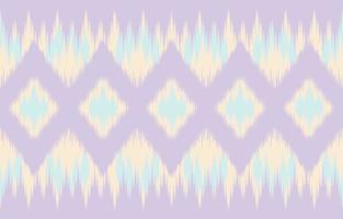 Ethnic abstract purple Seamless ikat pattern in tribal, folk embroidery, and Asia style. Aztec geometric art ornament print. Design for carpet, wallpaper, clothing, wrapping, fabric, cover. vector