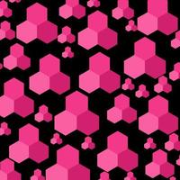 patrón transparente de hexágono rosa perfecto para fondo o papel tapiz vector