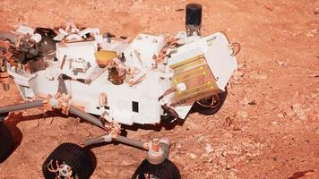 Mars Rover Perseverance exploring the red planet. Elements furnished by NASA. photo