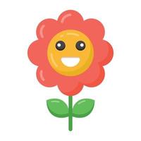 A beautiful design icon of cute sunflower vector
