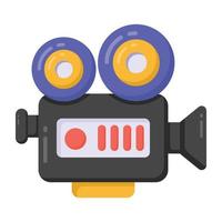 An icon design of professional video camera icon vector