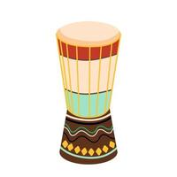 Ethnic tambourine drum pattern background. vector illustraton