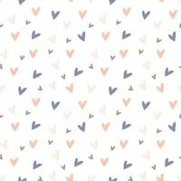 Mini pastel heart shape seamless pattern vector