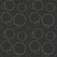 golden polygon seamless pattern. Luxury vector design