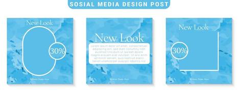 Modern Social Media Posts Template vector