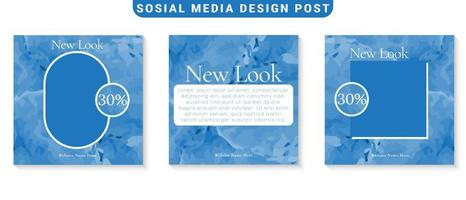 Modern Social Media Posts Template vector