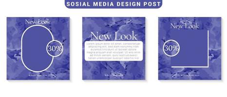 Modern Social Media Posts Template vector