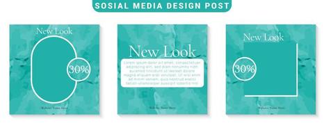 Modern Social Media Posts Template vector