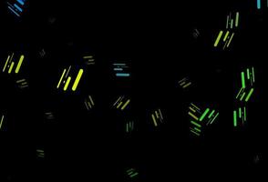 Dark blue, yellow vector layout with flat lines.