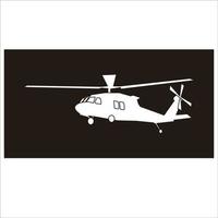 transporte en helicóptero militar vector