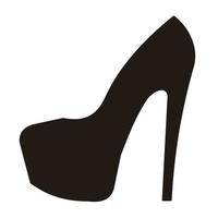 woman high heel fashion icon vector
