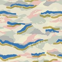 vector abstracto paisaje ilustración en capas patrón de repetición perfecta moda casa cocina impresión tela textil obra de arte digital