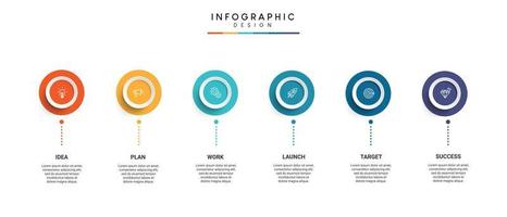 pasos negocio línea de tiempo proceso infografía diseño de plantilla con iconos vector