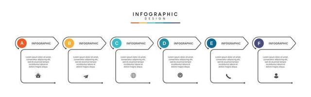 pasos negocio línea de tiempo proceso infografía diseño de plantilla con iconos vector