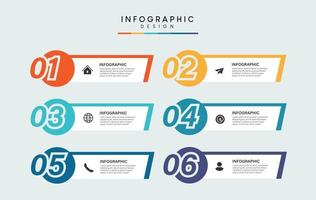 Steps business timeline process infographic template design with icons vector