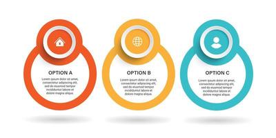 pasos diseño de plantilla infográfica de proceso de línea de tiempo de visualización de datos comerciales con iconos vector