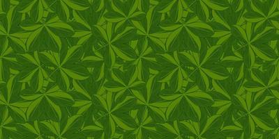 la selva verde deja un patrón sin costuras. papel pintado tropical. rama sin fisuras. exótico telón de fondo hawaiano. vector