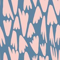Abstract shapes or blots seamless pattern. Contemporary modern strange backdrop. vector