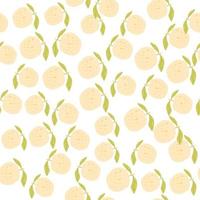 Cute apples seamless pattern. Botanical print. Trendy vector illustration.