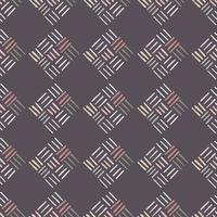 Abstract geometric dash pattern with lines in dark pastel colors. vector