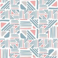 Seamless hand draw Folk pattern. weave lines ornament. vector