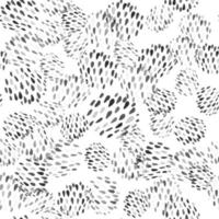 Hand drawn chaotic dots seamless pattern. Abstract shapes background vector