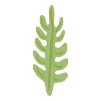Caulerpa seaweed isolated on white background. Decorative symbol marine algae green color. Sketch in style doodle. vector