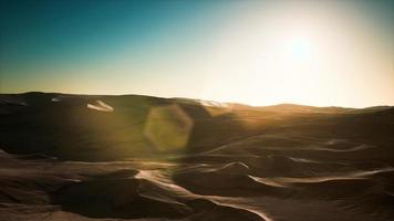 Beautiful sand dunes in the Sahara desert photo