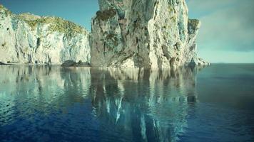 landscape of cape cliff in cold sunny day photo