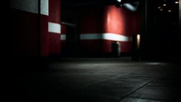 empty dark hospital laboratory corridor photo