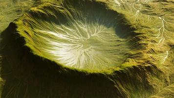 View of the alien planet landscape photo