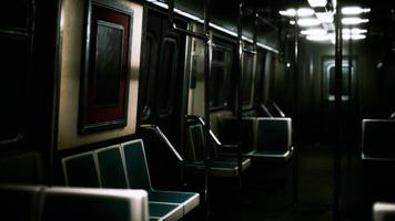 Subway wagon is empty because of the coronavirus outbreak in the city photo