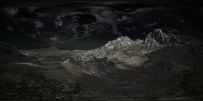 VR 360 Huge Dark Clouds over Scottish Highlands photo