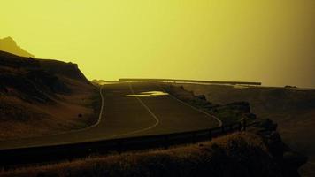 atlantic ocean road near the mountain photo