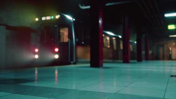 empty train station during the covid-19 pandemic photo