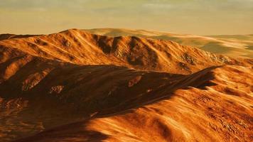 warm colored Sand dunes at sunset photo