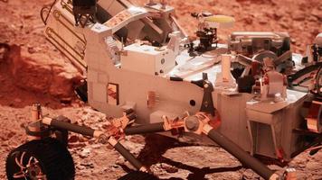 Mars Rover Perseverance exploring the red planet. Elements furnished by NASA. photo