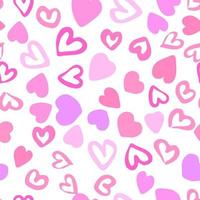 Hearts seamless pattern. 14 february wallpaper. Valentines Day backdrop. vector