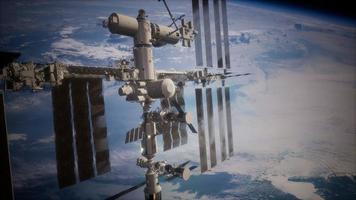 International Space Station in outer space over the planet Earth photo