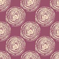 Seamless abstract pattern with light spirals. Purple background. vector